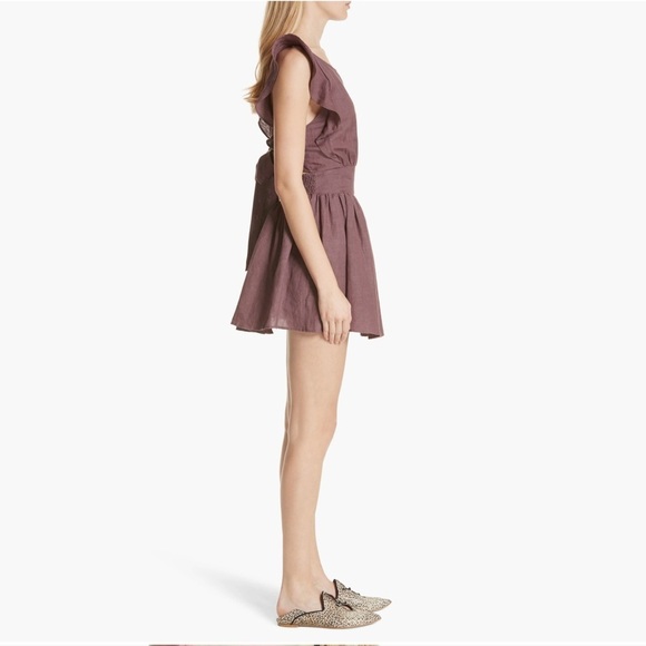 Free People Erin Minidress, Brown, Size M - Picture 3 of 10